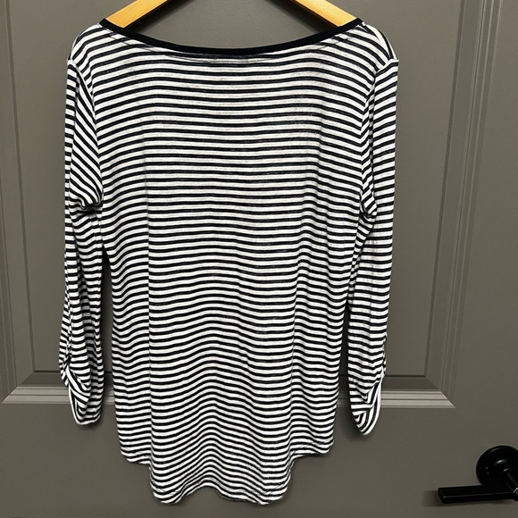 Petite XXS Ann Taylor Linen Blend Shirt - Picture 2 of 3